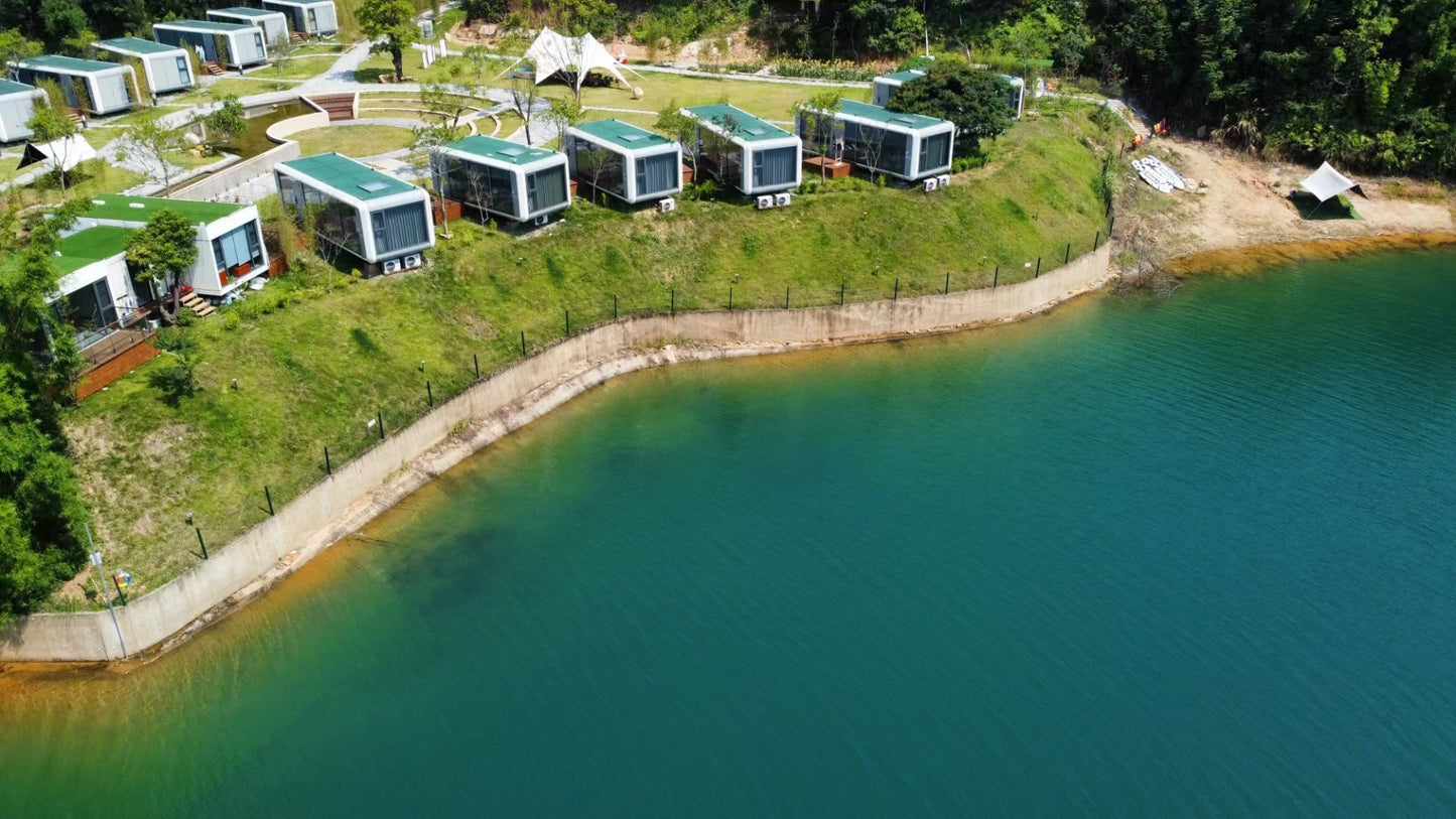 Nuevo producto: casa cápsula móvil prefabricada moderna, hotel de lujo, casa modular, contenedor prefabricado, casa pequeña, cápsula espacial (P3)