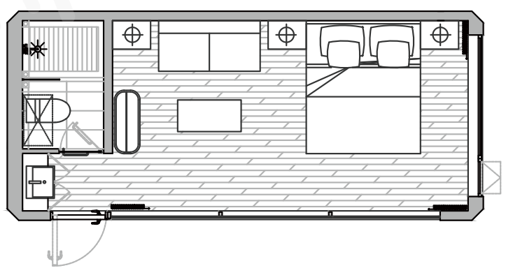 Casas prefabricadas en cápsulas Casas prefabricadas móviles en cápsulas Casas prefabricadas en cápsulas a prueba de sonido para exteriores (P5)