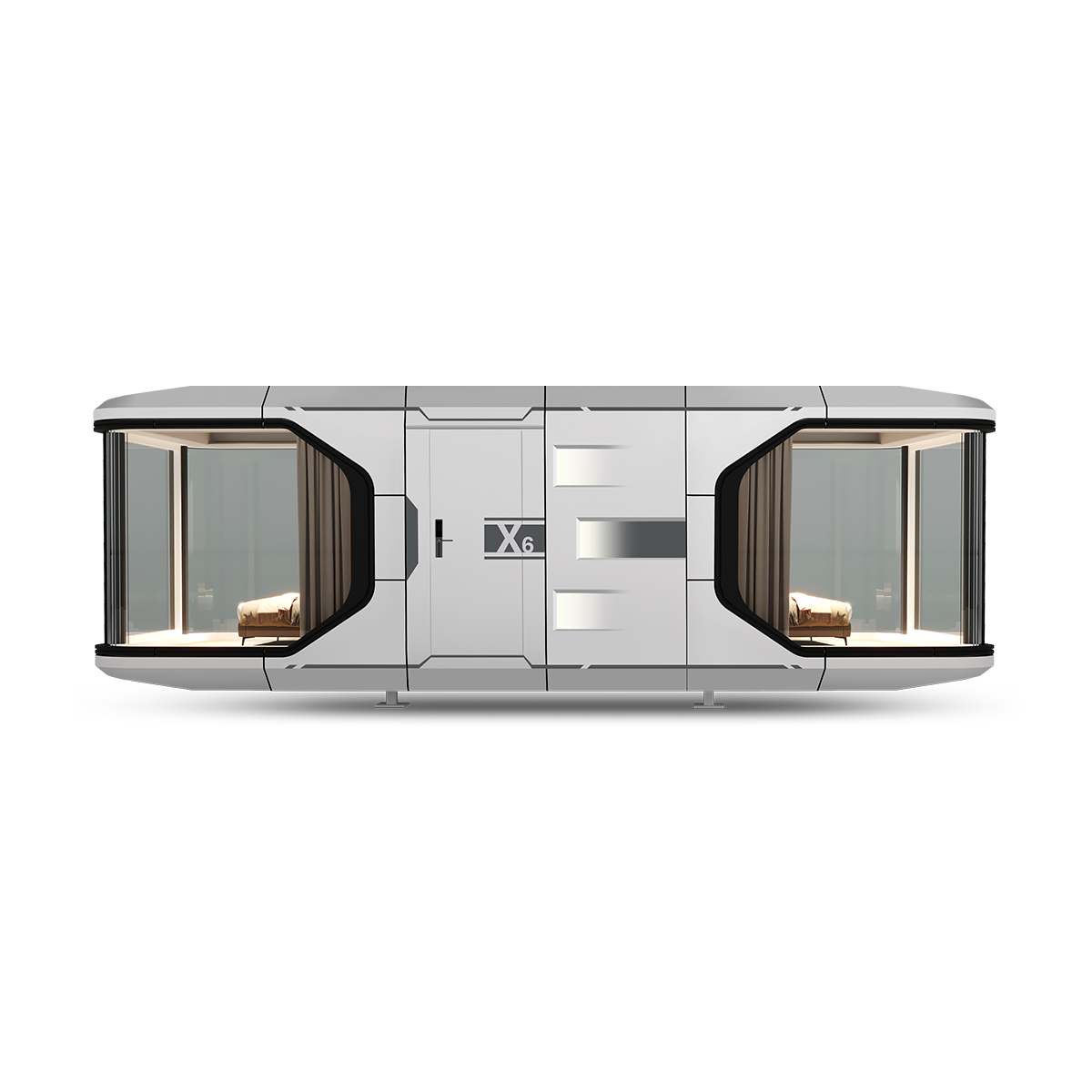 Livable prefab modern modular house prefabricated container tiny house steel framing steel prefab comfort home capsules housed(X6)